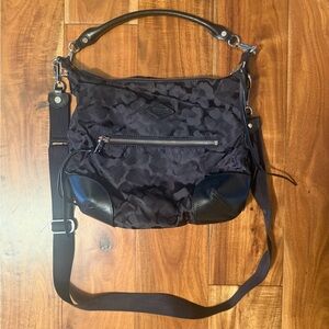 MZ Wallace Black Shoulder Bag with Crossbody Strap